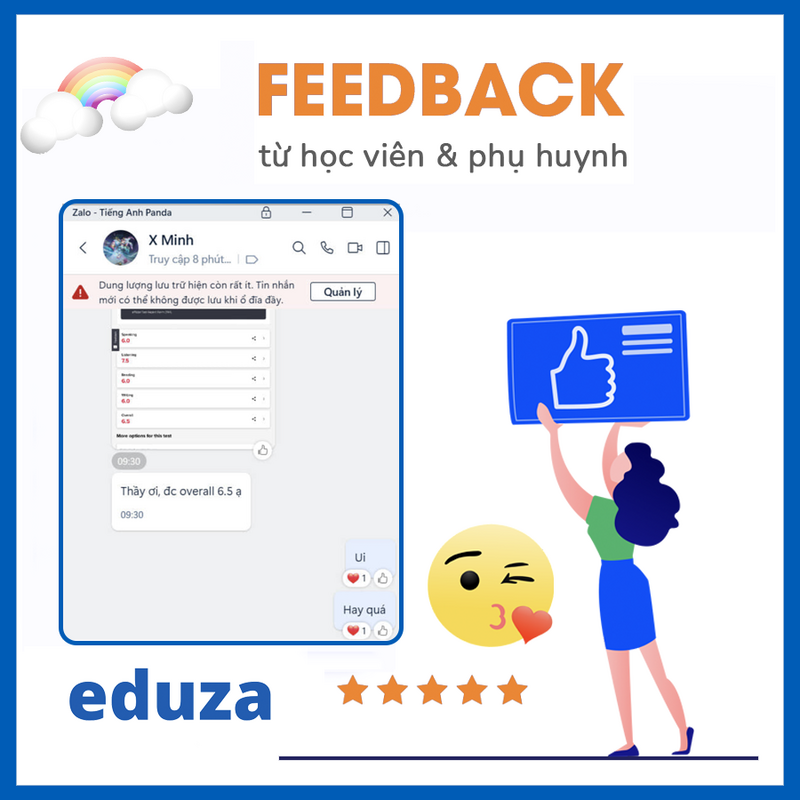 Eduza Feedback2 học viên & phụ huynh