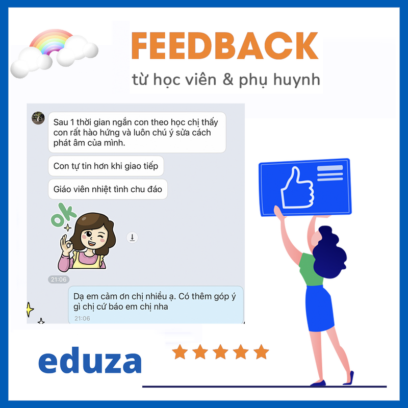 Eduza-Feedback4 học viên & phụ huynh